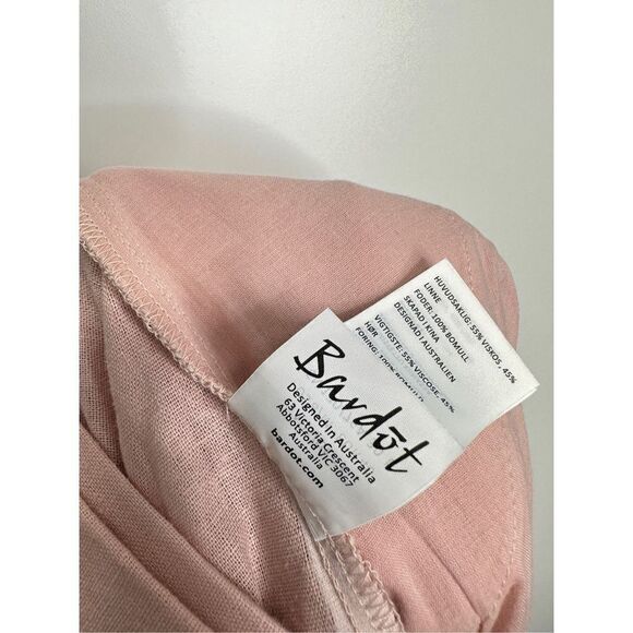 Bardot Pants Womens Lenny Pant in Latte Pink Size Medium‎ Linen Blend NWT - Picture 9 of 10